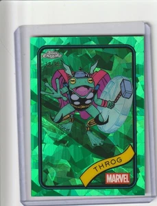 2025 Topps Marvel Chrome Sapphire Throg Green /99 - Bild 1 von 2