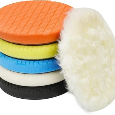 6 inch Polishing Pads Car Waxing Polish Foam Kit Buffer Polisher Buffing Wheel ~ - Image 1 of 4