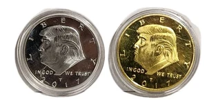 Monedas conmemorativas del 45º presidente Donald Trump 2017 - Imagen 1 de 5