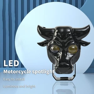 Mini Driving Lights Spotlights White+Yellow /7 Colors LED Headlights Bulbs - Picture 1 of 7