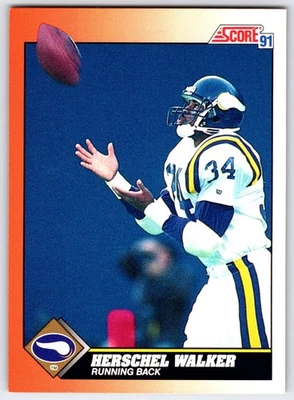 1991 Score #348 - Herschel Walker Minnesota Vikings (NM) *HGCARDS* - Image 1 of 2