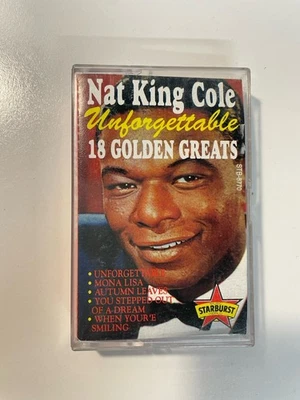 Nat King Cole -Unforgettable- 18 Golden Greats Audio Cassette Tape Vintage Music - Image 1 of 4