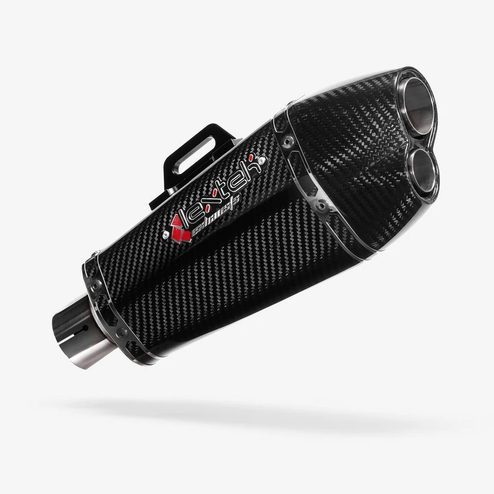 Lextek Carbon Fibre XP13CL Exhaust Silencer 210mm 51mm (Left Hand) - Image 1 of 4