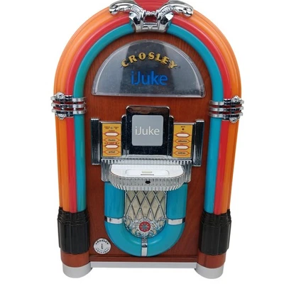 Crosley iJuke Jukebox iPod Dock Speaker System Model CR1701A w/ Remote & Lights - Image 1 of 4