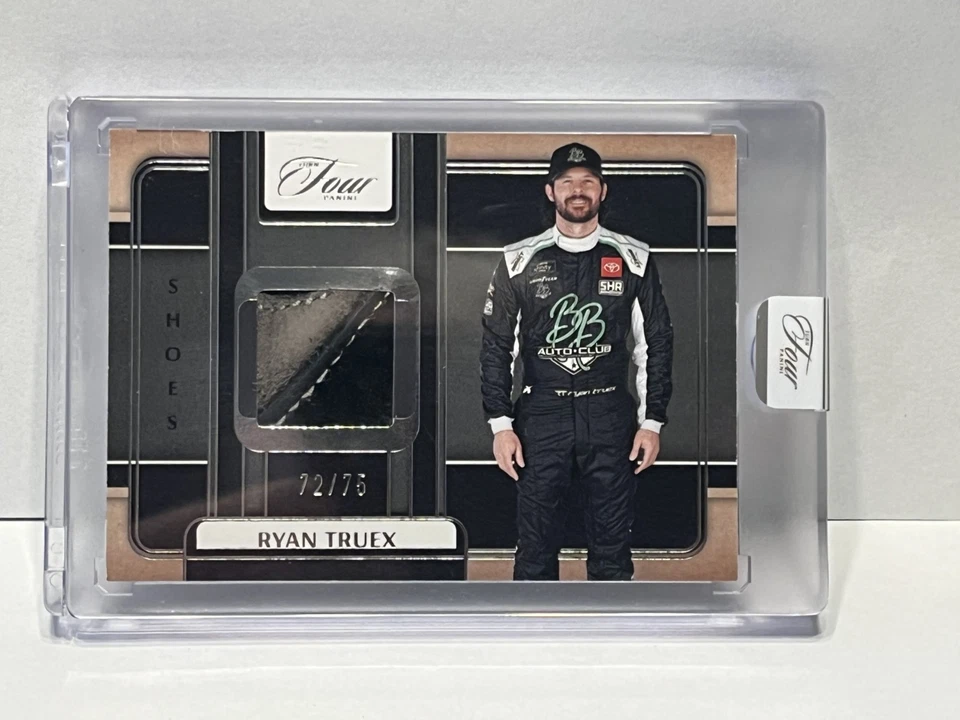 2025 Panini Turn Four Racing Shoe SolesSilver Ryan Truex /75 - Image 1 of 1