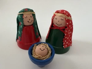 Maceta Belén María José Niño Jesús Hecho a Mano Decoración de Navidad Pintado a Mano - Imagen 1 de 8