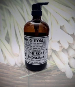 JumBo Garrison Home LemonGrass Dish Soap Essential OiL 32oz Apothecary Bottle 🌿 - Picture 1 of 1