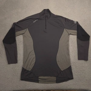 Ropa Interior Alpina Mammut Para Hombres XXL Gris Negro Manga Larga Capa Base 1/4 Cremallera Top - Imagen 1 de 11