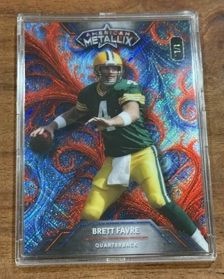 Brett Favre 2024 Wild Card American Metallix Mega Fractal 1/1 Foto 1 de 2