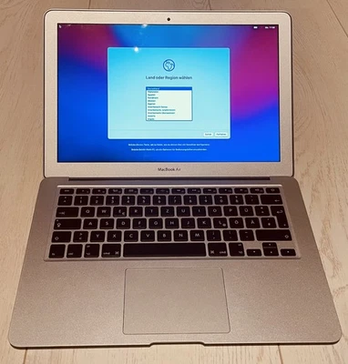 Apple MacBook Air 2017 A1466 13,3“ i5-5350U 1,8GHz 128GB 8GB Monterey - Bild 1 von 4