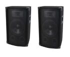 NEW(2) 15" DJ Speakers.PAIR.Karaoke.fifteen inch.PA.8ohm.Party Event Band Sound.