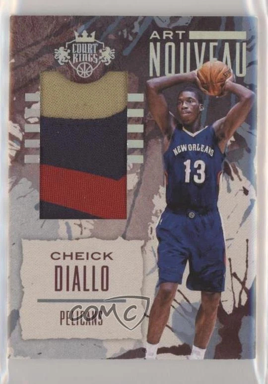 2016 Panini Court Kings Art Nouveau Jerseys Prime 9/10 Cheick Diallo Rookie RC