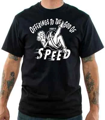 Camiseta Lucky 13 Pin Up Street Rod Bicicleta Gótica Americana Tatuaje Hombres OFERTAS PINUP Foto 1 de 4