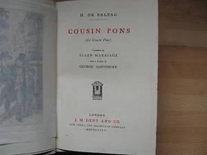 Balzac Cousin Pons 1897 Mary E Boyle signed bookplate libris La Comedie Humaine - Picture 1 of 12