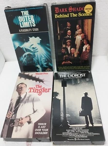 Set of 4 VHS tapes horror genre NOT TESTED Exorist/Tingler/Outer Limits/Shadow - Picture 1 of 6