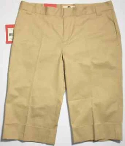 Weatherproof Tan Cuffed Capris Pants Size 16 NWT - Picture 1 of 2