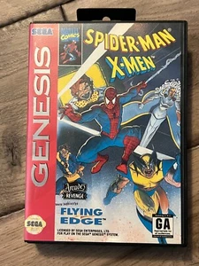 Spider-Man/X-Men: Arcade's Revenge (Sega Genesis, 1993) WITH BOX NO MANUAL - Picture 1 of 7