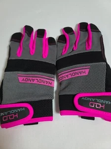 HANDLANDY ULTRALEICHTE SICHERHEITSARBEITSHANDSCHUHE DAMEN KLEIN ROSA 1 PAAR **NEU** - Bild 1 von 4
