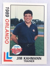 1989 Orlando Twins-Southern League-BEST Baseball Card-Jim Kahmann