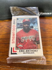 1989 Best Minor League SEALED Team Set Columbus Mudcats with Eric Anthony