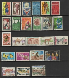 République du Tchad un lot de 24 timbres divers /TR9533 - Imagen 1 de 1