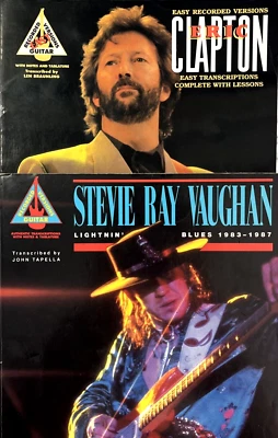 Stevie Ray Vaughan Lightnin' Blues 1983-1987 & Eric Clapton Songbook Bundle TAB - Image 1 of 4