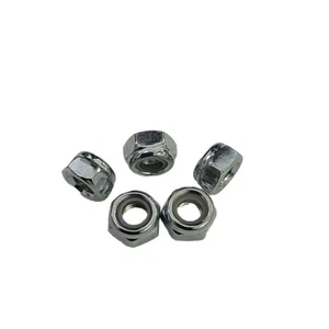 M5-0.80 NYLON INSERT LOCKNUTS COARSE ZINC (25) - Picture 1 of 1