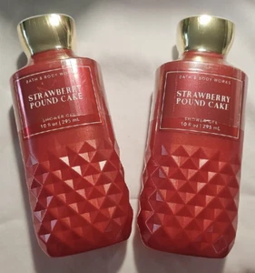 2 pk Strawberry Pound Cake Shower Gel by Bath and Body Works 10 fl oz/ea - Picture 1 of 3
