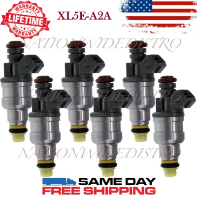 6x OEM Denso Fuel Injectors for 1998 1999 2000 2001 Mazda B3000 3.0L V6 XL5E-A2A - Image 1 of 4