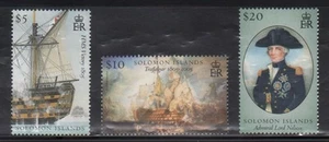 Solomon Islands 1032-34 Nelson and Battle of Trafalgar Mint NH - Picture 1 of 1