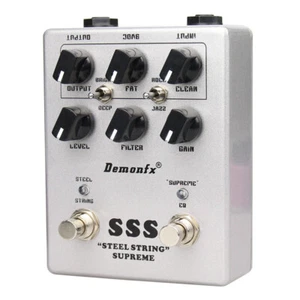 DemonFX Steel String Supreme Vertex SSS voice overdrive pedal-SRV Dumble tone - Picture 1 of 2