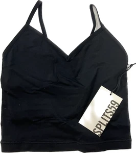 Splits59 Loren Seamless Cami Top Womens Size XS/S Black Stretch - Picture 1 of 10