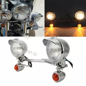 Passing Turn Signals Light Bar For Suzuki Intruder Volusia VS VL 800 1400 1500 - Picture 1 of 12