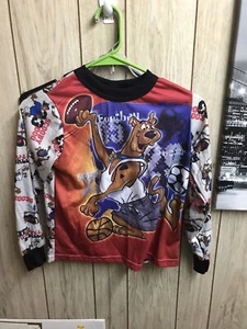 Vintage 2000 Cartoon Network Michael Jordan Scooby Doo Boys Long Sleeve Graphic - Picture 1 of 2