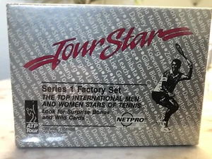 1991 NETPRO TOUR STAR FACTORY SEALED TENNIS SET SAMPRAS RC AGASSI RC - Picture 1 of 4