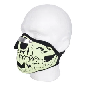 Oxford OX629 Glow Skull Neoprene Mask *One Size Fits Most* - Foto 1 di 1