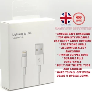 USB Fast Charger For iPhone Long Cable 7 8 X XS XR 11 12 Pro Top Quality Sealed - Picture 1 of 16
