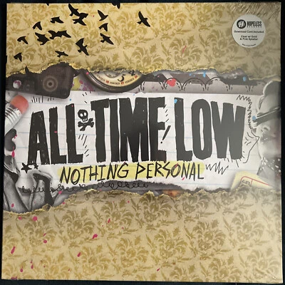 All Time Low Nothing Personal Clear w/ Gold & Pink Splatter Vinyl RARE OOP NEW - Image 1 of 3