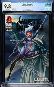 White Widow #2 CGC 9.8 Absolute Comics 2019 Foil Logo Ace Continuado Variant - Picture 1 of 2