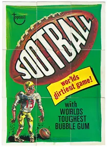 1975 Topps Wacky Packages 12a serie 12 COMPLETO CHECKLIST PUZZLE 9/9 Sootball - Foto 1 di 2