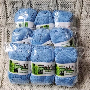 Sale 9BallsX50gr Bamboo Cotton Baby Blankets Hand Knitting Crochet Yarn 10 - Picture 1 of 24