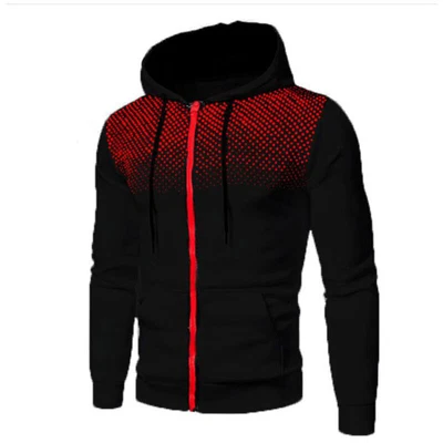 Mens Casual Hoodie Hooded Zip Up Sweatshirt Pullover Sports Outwear Coat Jacket⇓ - Image 1 of 4