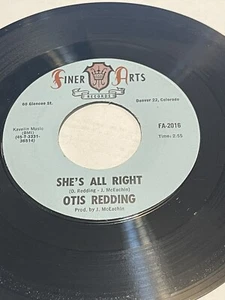 Otis Redding And The Shooters – She's All Right / Tuff Enuff  -  finer arts 2016 - Picture 1 of 2