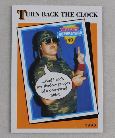 Sgt Slaughter WWE Wrestling Turn Back The Clock Topps WWF Wrestling Wrestling Cover