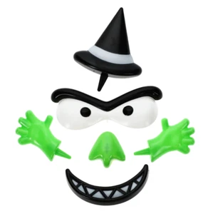 Halloween Pumpkin Plastic Decorating Kit  ~ Witch - Picture 1 of 2