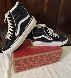 Size 12 Mens - VANS Sk8-Hi Reconstruct Black - NWOT - In Box - Picture 1 of 15