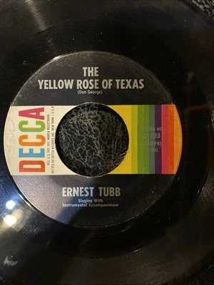 Ernest Tubb - A Million Miles From Here / The Yellow Rose Of Texas, DECCA - Image 1 of 4