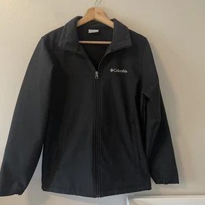Columbia Men's Bowen Lake Softshell Fleece Lined Jacket Black Size S - Picture 1 of 5