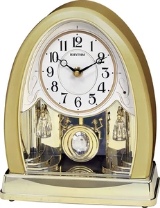 Joyful Crystal Gold Musical Mantel Clock - Picture 1 of 1
