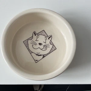 Ceramic Cat Bowl - Picture 1 of 3